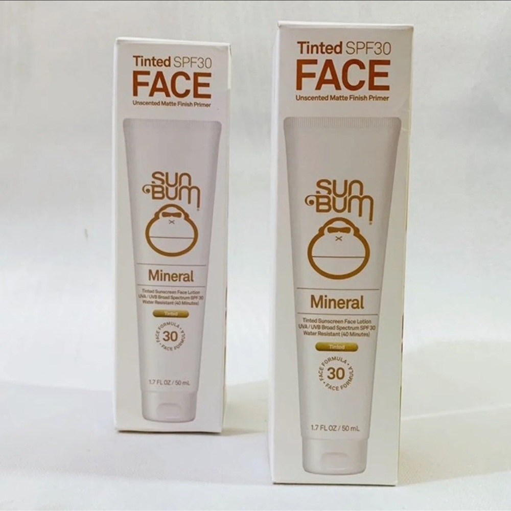 Sun Bum Mineral Tinted SPF 30 Face Sunscreen Bundle, Brand New